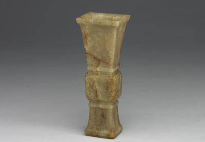 图片[2]-Jade gu vase, late Ming to Qing dynasty  (1567-1911)-China Archive